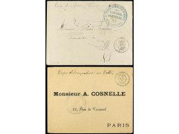 GRECIA. 1898-1899. FRENCH MILITARY MAIL. 2 Covers. - Autres & Non Classés