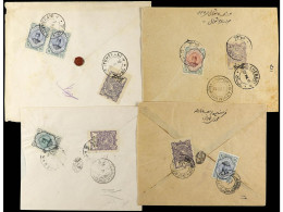 IRAN. 1918. 9 Covers With CHARITY STAMP. - Otros & Sin Clasificación