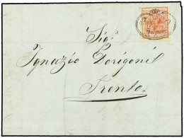 ITALIA ANTIGUOS ESTADOS: LOMBARDO-VENECIA. 1854 (Nov 11). Entire Letter From PESCHIERA To TRENTO Franked By 1850-54 15c. - Autres & Non Classés