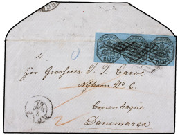 ITALIA ANTIGUOS ESTADOS: ESTADOS PONTIFICIOS. 1857 (May 2). Envelope From ROME To COPENHAGEN (Denmark), Franked By 1852  - Autres & Non Classés