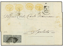 ITALIA ANTIGUOS ESTADOS: ESTADOS PONTIFICIOS. 1866 (June 2). Cover From ROME To SPOLETO, Franked With 1852 2b. Black On  - Other & Unclassified