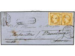 ITALIA. 1859 (Jan 11). Entire Letter Written From French Soldier In ROME To PARIS With Divisional Datestamp At Left Scor - Sonstige & Ohne Zuordnung