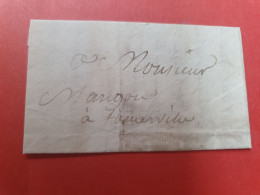 Lettre Avec Texte De Cherbourg Pour Tourville En 1827 - Ref  2829 - 1801-1848: Précurseurs XIX