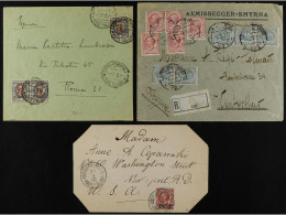 LEVANTE: CORREO ITALIANO. 1910-22. Lot Of 5 Covers. - Other & Unclassified