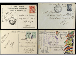 ITALIA. 1918-19. ITALIAN OCCUPATION In GREECE. 6 Cards. - Other & Unclassified