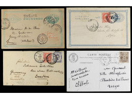 JAPON. 1900-1939. 7 Covers With Diverse Frankings. - Otros & Sin Clasificación