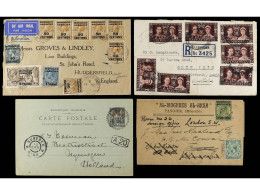 MARRUECOS. 1903-37. 9 Covers Of French And British Zone. - Otros & Sin Clasificación