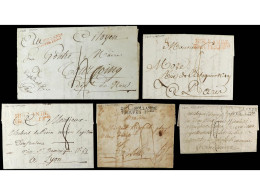 HOLANDA-PAISES BAJOS. 1800-1813. 5 Covers Of French Army In Holand. Ex. Col. TEISSEIRE. - Other & Unclassified