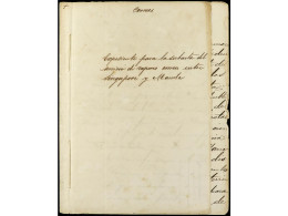 FILIPINAS. 1869. DOCUMENTOS ANTIGUOS. Documento De 6 Páginas Fechado En LA HABANA, Indicando Que Se Publica En Medios Of - Autres & Non Classés