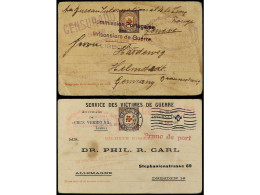 PORTUGAL. 1917. 2 Cards GERMAN Prisioners In Açores Islands. - Other & Unclassified