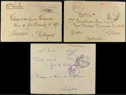 CABO VERDE. 1944. 3 Covers With Military Marks. - Otros & Sin Clasificación