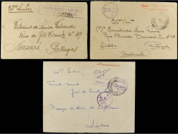 CABO VERDE. 1944. 3 Covers With Military Marks. - Other & Unclassified