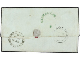 PORTUGAL: MADEIRA. 1843. MADEIRA To NEWCASTLE. Long Family Letter Written While En Route To India. On Back Fine MADEIRA  - Otros & Sin Clasificación