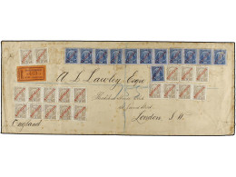 MOZAMBIQUE. 1911 (Oct 9). Large Registered Cover To The 'Thatched House Club' In St. James's, London Franked By Extraord - Andere & Zonder Classificatie