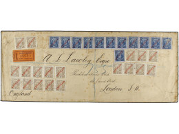 MOZAMBIQUE. 1911 (Oct 9). Large Registered Cover To The 'Thatched House Club' In St. James's, London Franked By Extraord - Other & Unclassified