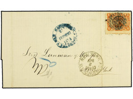 SALVADOR. 1874 (Feb 25). Entire Letter From SUCITOTO To NEW YORK (Lanman & Kemp Correspondence) Franked By Handstamped ' - Sonstige & Ohne Zuordnung
