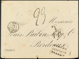 SALVADOR. 1876. LA UNIÓN A BORDEAUX. Carta Enviada Por El PRESIDENTE DEL SALVADOR Y Circulada Sin Sellos Por Disponer Al - Sonstige & Ohne Zuordnung