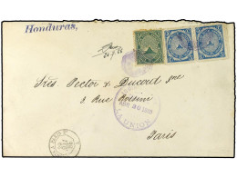 SALVADOR. 1886. LA UNION A FRANCIA. 1 Ctvo. Verde Y 5 Ctvos Azul (2). MAGNIFICA. Sc.13,15(2). - Sonstige & Ohne Zuordnung