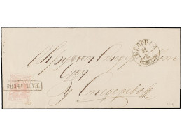 SERBIA. 1866 (31-8). BEOGRAD To SMEDEREVO. 20 Pa. Rose Wien Printing. VERY FINE. Mi.2. - Sonstige & Ohne Zuordnung