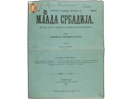 SERBIA. 1871. BELGRADE To OSIJEK (Essex, Hungary). Newspaper Franked By 10 Pa. Brown Perf. 9 1/2, Tied By BEOGRAD Cds. R - Otros & Sin Clasificación