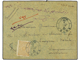 TURQUIA. 1897. GREECE. Registered Cover Bearing 1892 Issue 2 Piastres Tied By Bilingual VOLOS Cancellation To SMYRNE (C/ - Autres & Non Classés