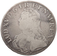 FRANCE ECU 1726 D LYON LOUIS XV. (1715–1774) #t026 0027 - 1715-1774 Luis XV El Bien Amado