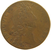 FRANCE JETON  Louis XIV. (1643–1715) AEQUORA LUSTRANDO PACAT Royal Navy #sm05 1043 - Monarquía / Nobleza