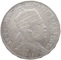 ETHIOPIA BIRR 1897 A Menelik II. 1889-1913 #t025 0037 - Ethiopie