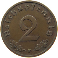 DRITTES REICH 2 PFENNIG 1936 F  #t027 0451 - 2 Reichspfennig