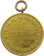 DEUTSCHES REICH MEDAILLE  11. INFANTERIE REGIMENT VON DER TANN VEREINIGUNG PASSAU #sm05 1063 - Altri & Non Classificati