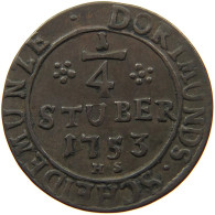 DORTMUND 1/4 STÜBER 1753  #t027 0449 - Altri & Non Classificati