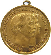 DEUTSCHES REICH MEDAILLE  Kaiser Wilhelm II Kaiserin Victoria Sullberg Blankenese Token #sm05 1061 - Andere & Zonder Classificatie