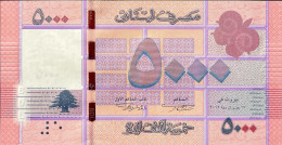 Lebanon 5.000 Livres, P-91a (2012) - UNC - Liban