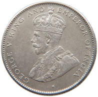 CEYLON 50 CENTS 1922 George V. (1910-1936) #t024 0091 - Sri Lanka