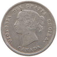 CANADA 5 CENTS 1874 H Victoria 1837-1901 #t023 0173 - Canada