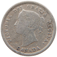 CANADA 5 CENTS 1882 H Victoria 1837-1901 #t022 0451 - Canada