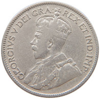 CANADA 25 CENTS 1918 George V. (1910-1936) #t022 0775 - Canada