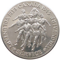 CANADA MEDAL 1945 CANADA SILVER MEDAL FOR VOLUNTEER SERVICE #t025 0061 - Canada
