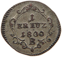 BRANDENBURG ANSBACH BAYREUTH KREUZER 1800 B Friedrich Wilhelm III. 1797-1840 #t027 0125 - Other & Unclassified