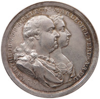 BAYERN MEDAILLE 1795 Karl Theodor 1777 - 1799. Widmung Der Bayerischen Stände Auf Die Vermählung #sm05 1011 - Other & Unclassified