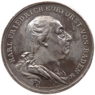 BADEN DURLACH MEDAILLE 1803 Karl Friedrich 1738-1806 Auf Die Huldigung In Der Pfalzgrafschaft In Mannheim #sm05 1007 - Other & Unclassified
