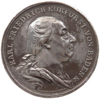 BADEN DURLACH MEDAILLE 1803 Karl Friedrich 1738-1806 Auf Die Huldigung In Der Pfalzgrafschaft In Mannheim #sm05 1007 - Altri & Non Classificati