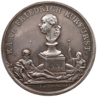 BADEN DURLACH MEDAILLE 1803 Karl Friedrich 1738-1806. Boltschauser, Auf Die Huldigung Der Stadt Mannheim #sm05 1013 - Other & Unclassified