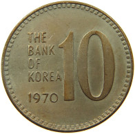 KOREA 10 WON 1970  #t027 0527 - Corée Du Sud