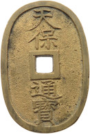 JAPAN 100 MON 1835-1870 Tempo Tsuho 1835-1870. #sm05 1259 - Japón