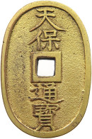 JAPAN 100 MON 1835-1870 Tempo Tsuho 1835-1870. GOLD PLATED #sm05 1267 - Giappone