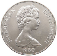 ISLE OF MAN CROWN SILVER 1980 Elizabeth II. (1952-2022) #t026 0031 - Isla Man