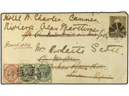 ESTADOS UNIDOS. 1884. Cover Franked By 1882 Garfield 5 C. Brown Used From San Francisco To London. On Arrival (March 24) - Otros & Sin Clasificación