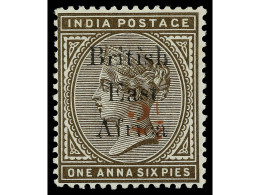 * AFRICA ORIENTAL BRITANICA. 1895. 2 1/2 On 1 1/2 Sepia. Yv. 60 Cat. 100€. SG.64. - Other & Unclassified