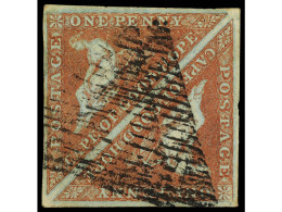 ° CABO DE BUENA ESPERANZA. 1853. 1 P. Pale Brick-red. Used Pair With Full Margins. Yv. 1. SG.1. - Otros & Sin Clasificación